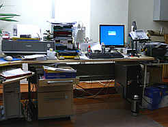 ein Blick zum Ort des arbeitens