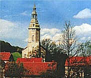 das Wahrzeichen - die Kirche von Dittersbach