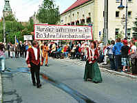 der Festumzug vom Jubil&auml;um ''750 Jahre Dittersbach auf dem Eigen''
